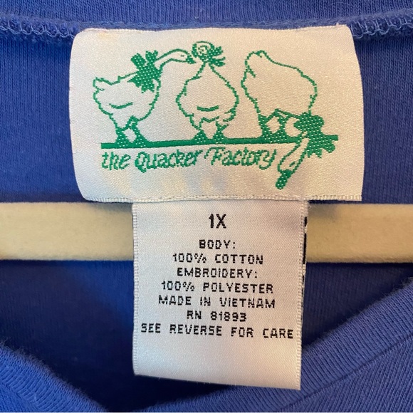 Quaker Factory long sleeve top 1X - Picture 2 of 5